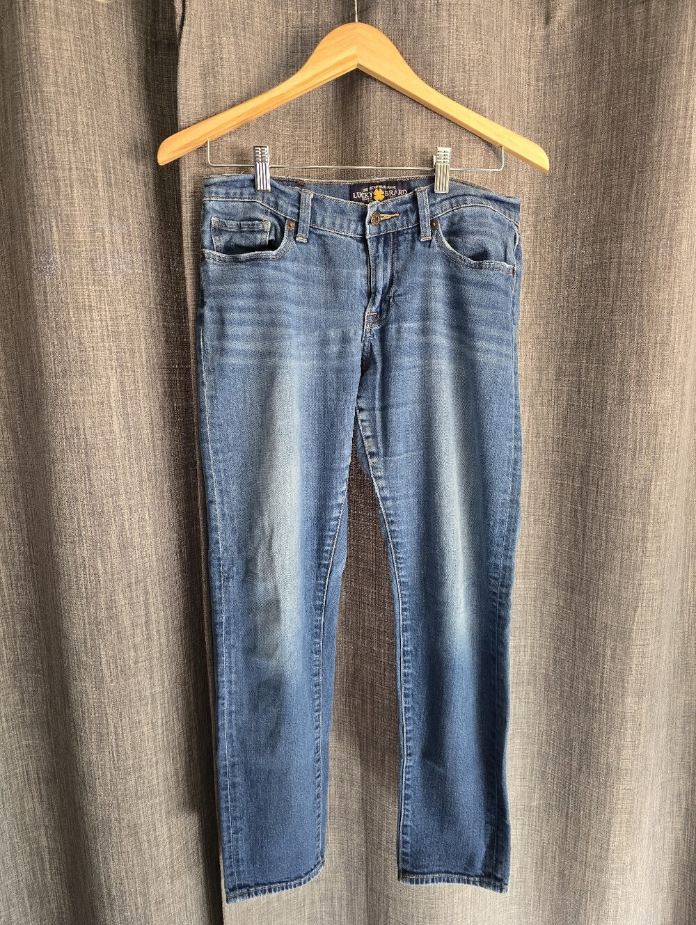 Lucky Brand Sienna Cigarette Mid Rise Slim Straight Jeans Size 4 27